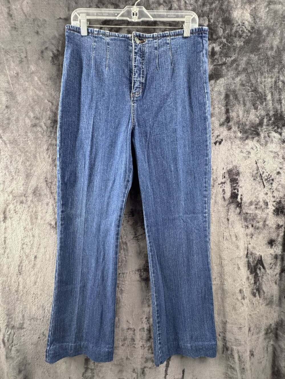 Bestow Vintage 1970's Style Jeans High Rise Womens Sz 12 Blue Stretch Denim